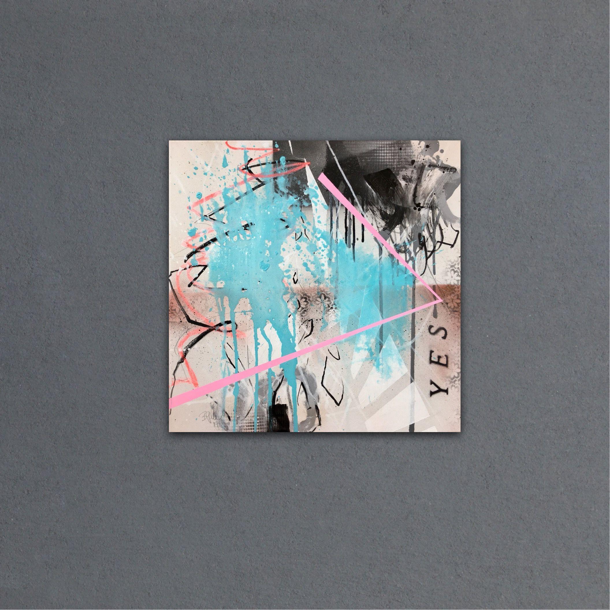 YES No.2 - inspired by Yoko Ono, Painting, Acrylic on Canvas For Sale 2