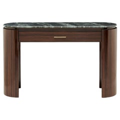 Bea Striped glossy Rosewood with Marble top Vanity
