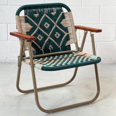 Beach armchair Japú Trama 4 olive Outdoor area Garden and Lawn - Dengô Brasil