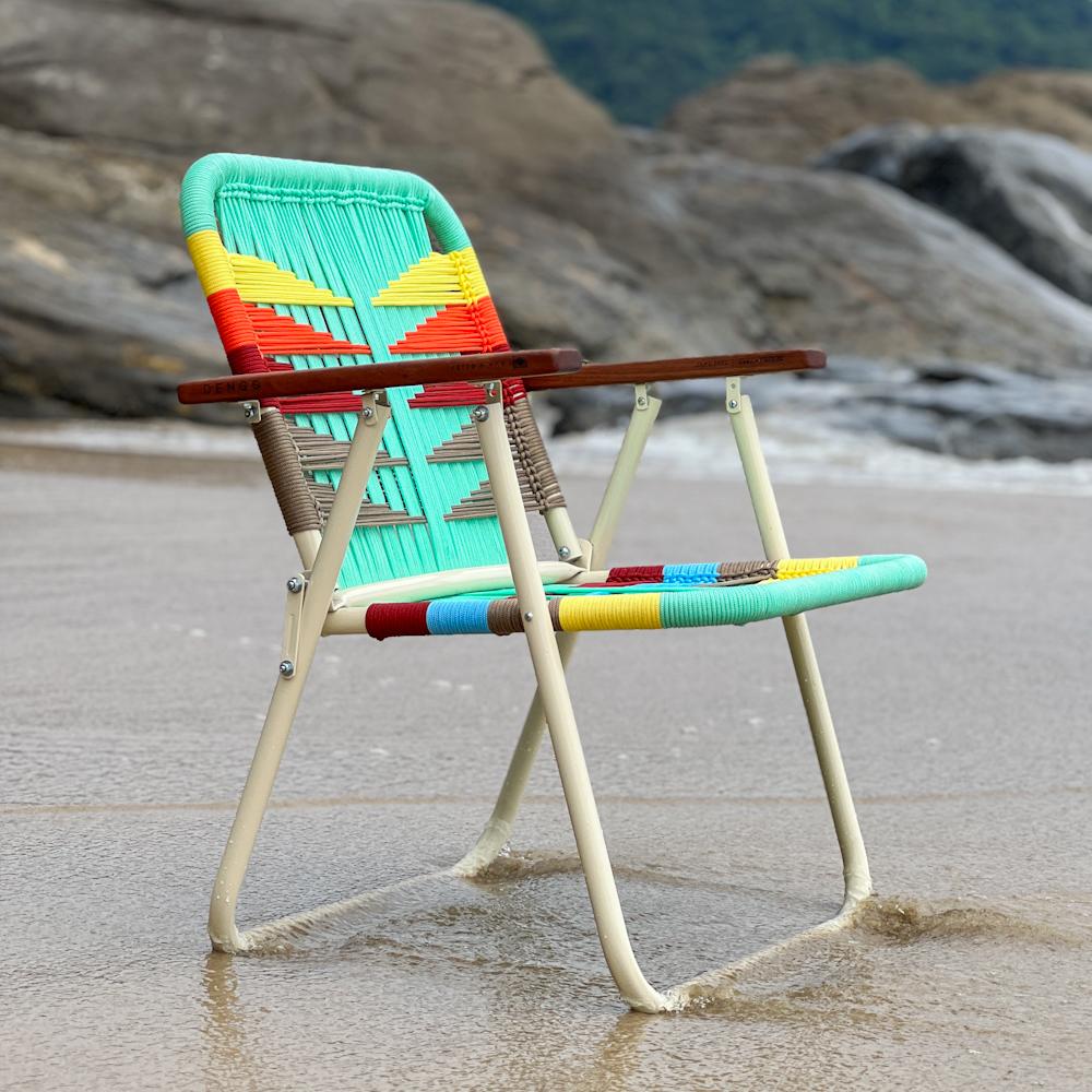 Beach armchair Japú Trama 5 Outdoor area Garden and Lawn - Dengô Brasil For Sale 6