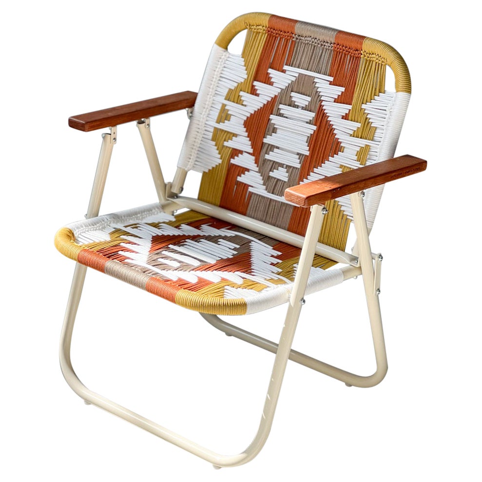 Beach armchair Japú Trama Tapeta 1 Outdoor area Garden and Lawn - Dengô Brasil For Sale