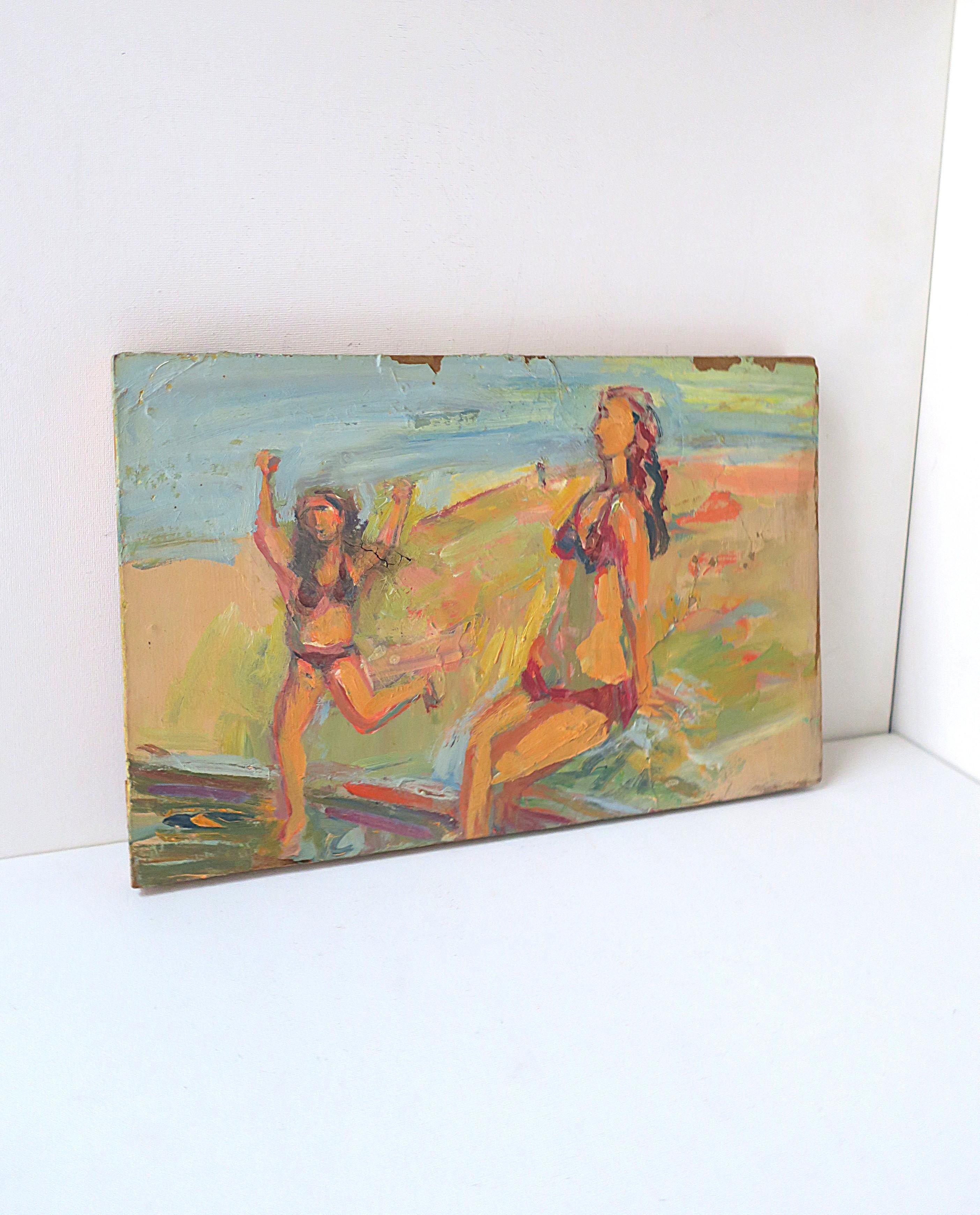 Strand Bikini Sommer Kunstwerk Malerei (amerikanisch) im Angebot