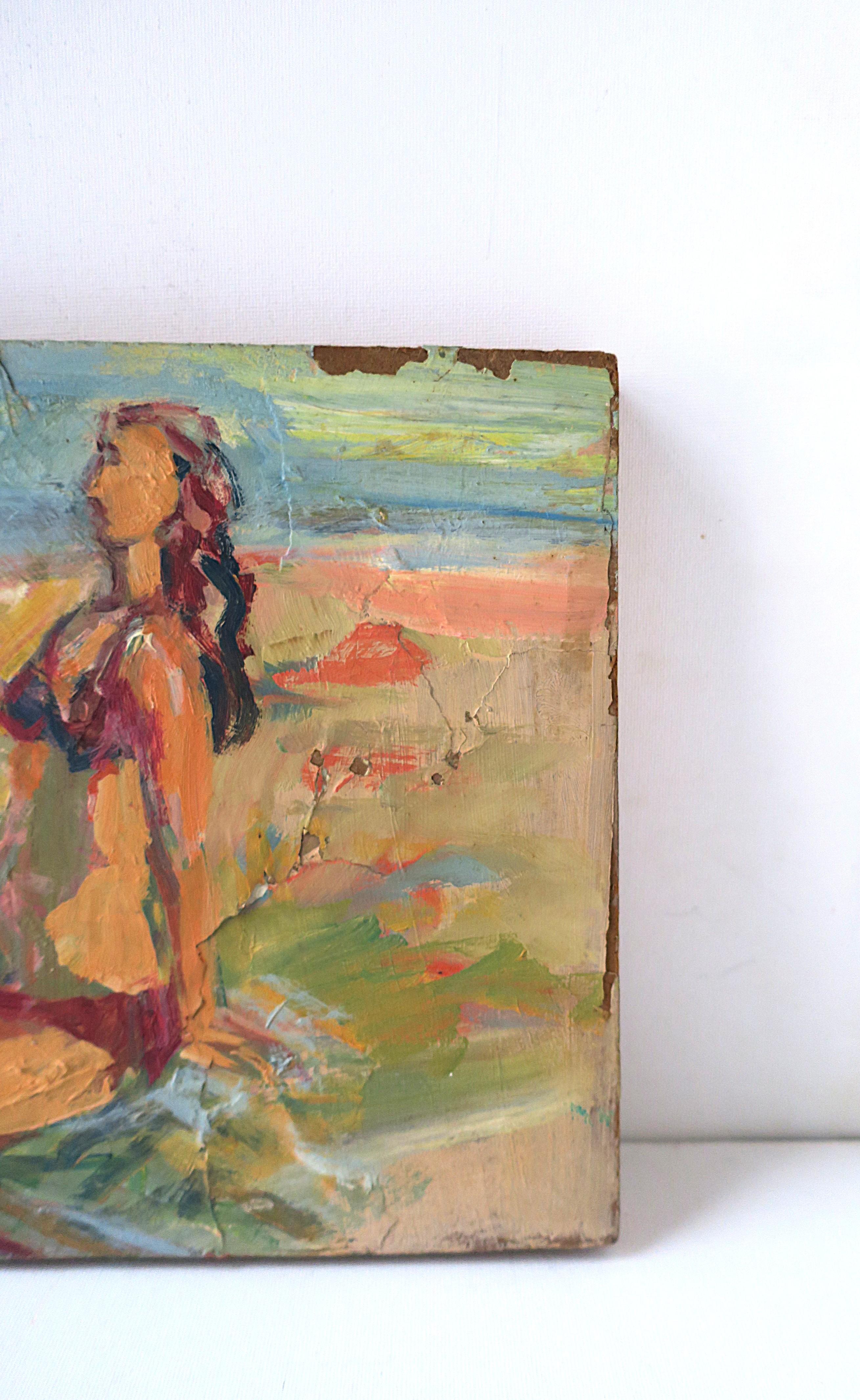 Strand Bikini Sommer Kunstwerk Malerei im Angebot 1