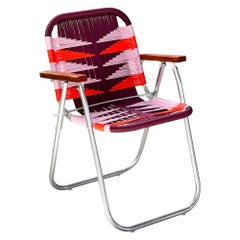 Beach chair high Japú Trama 5 - Outdoor area Garden and Lawn Dengô Brasil