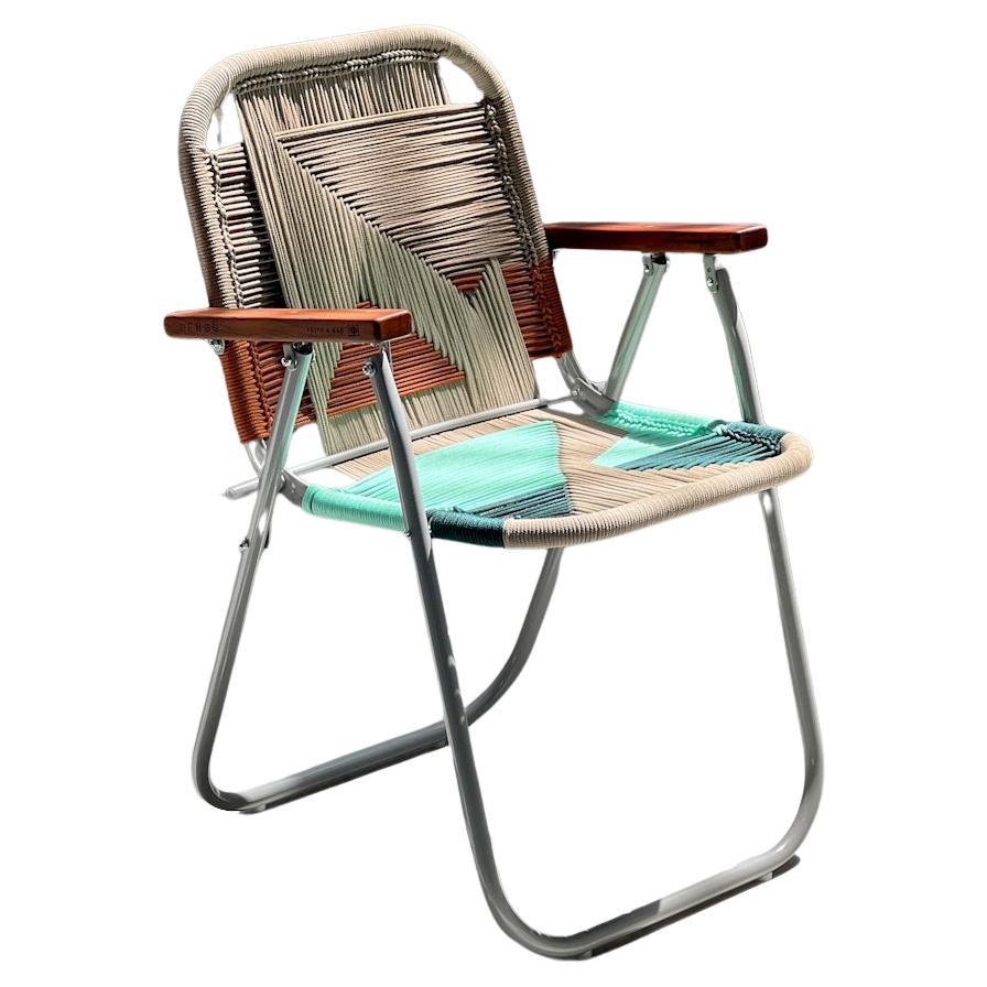 Beach chair high Japú Trama Classic  - Outdoor area Garden and Lawn Dengô Brasil For Sale