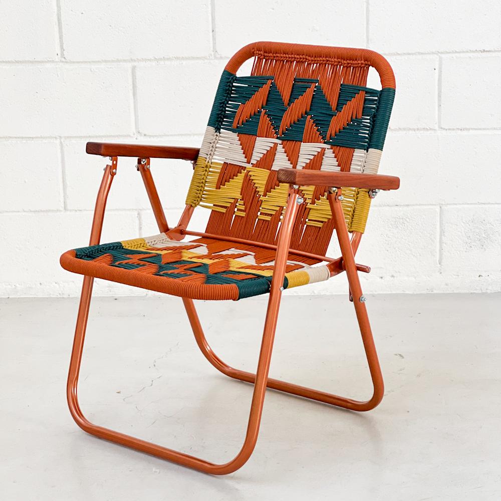 Hand-Woven Beach chair Japú Trama 10  - Outdoor area Garden and Lawn Dengô Brasil For Sale