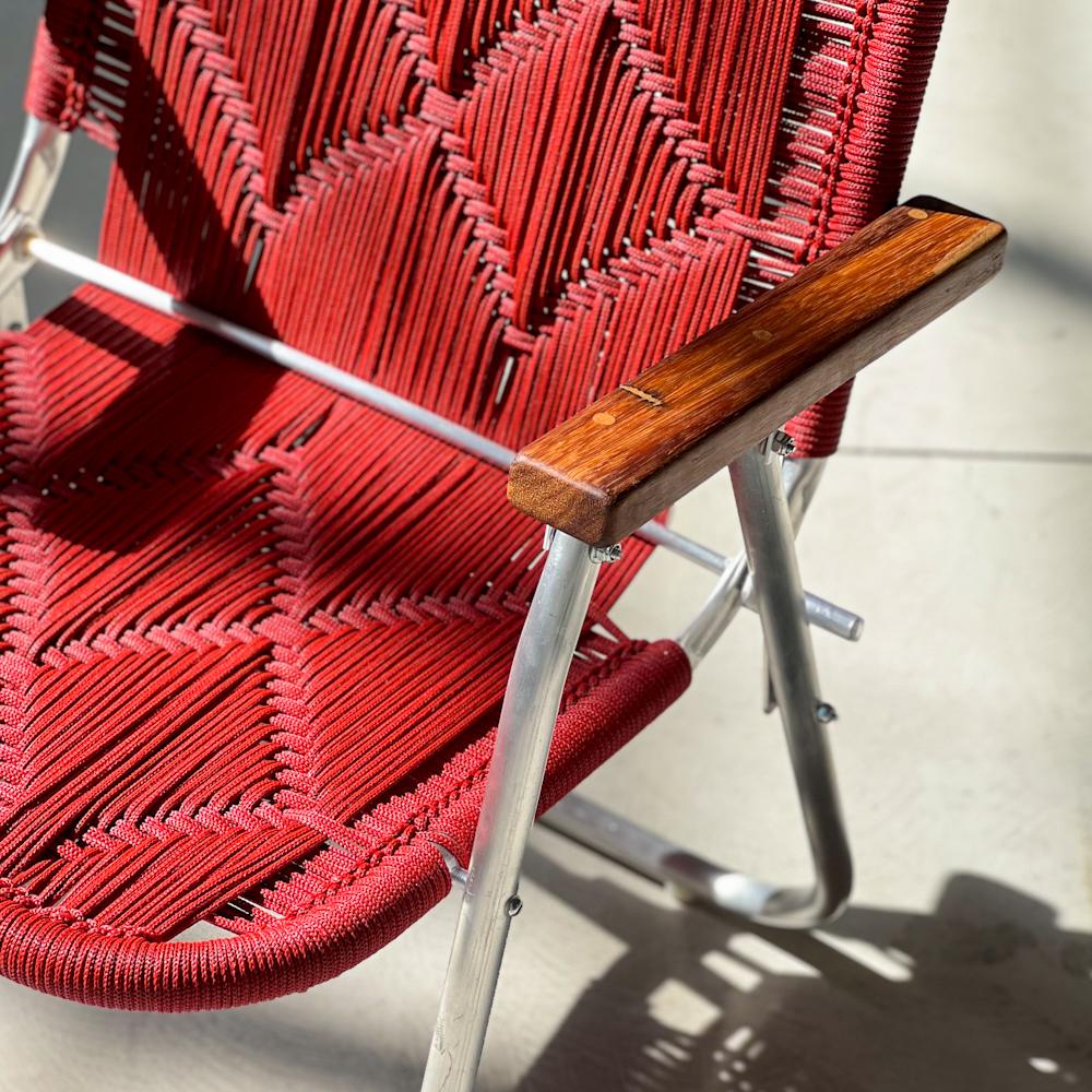 Beaded Beach chair Japú Trama 2 - Outdoor area - Garden and Lawn - Dengô Brasil  For Sale