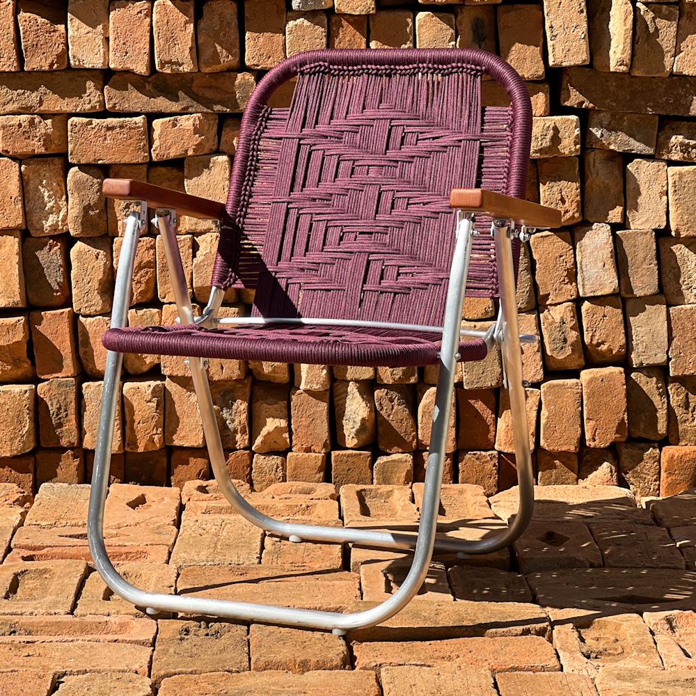 Beach chair Japú Trama 3 - Outdoor area - Garden and Lawn - Dengô Brasil  For Sale 4