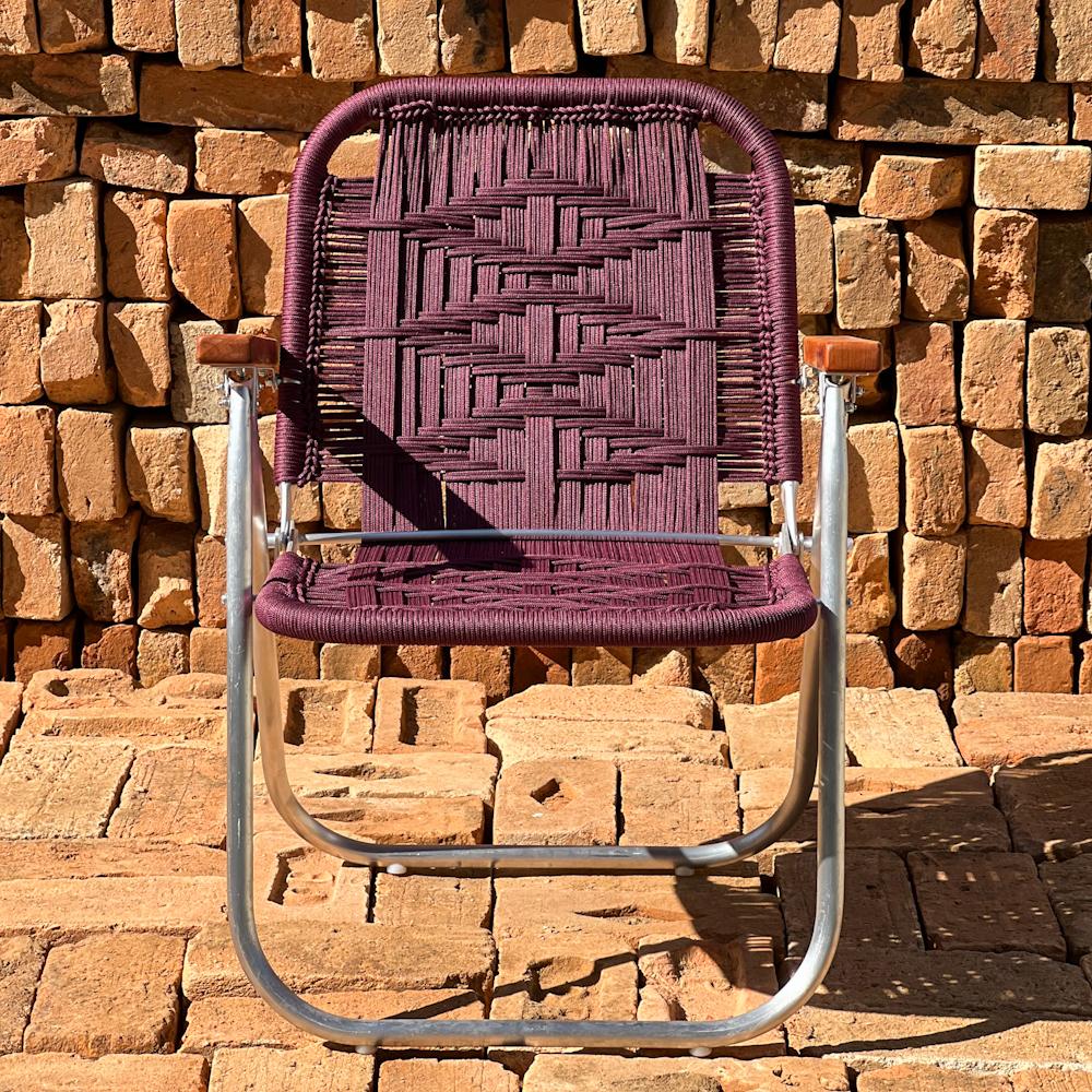 Brazilian Beach chair Japú Trama 3 - Outdoor area - Garden and Lawn - Dengô Brasil  For Sale