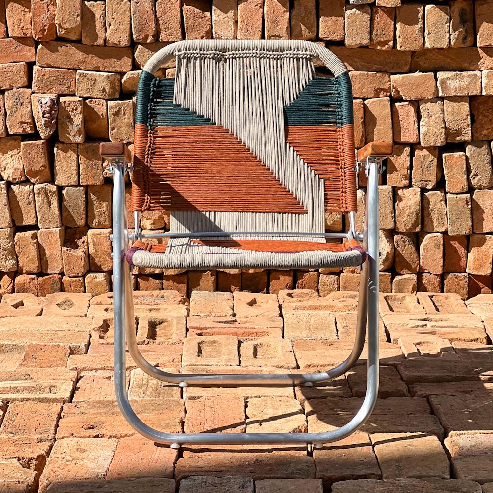 Brazilian Beach chair Japú Trama Classic 2 - Outdoor area -Garden and Lawn - Dengô Brasil  For Sale