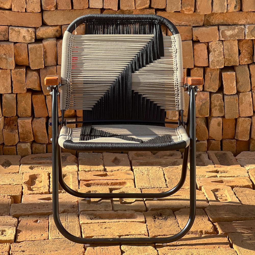 Cord Beach chair Japú - Trama Clássica 2  - Outdoor area Garden and Lawn Dengô Brasil For Sale