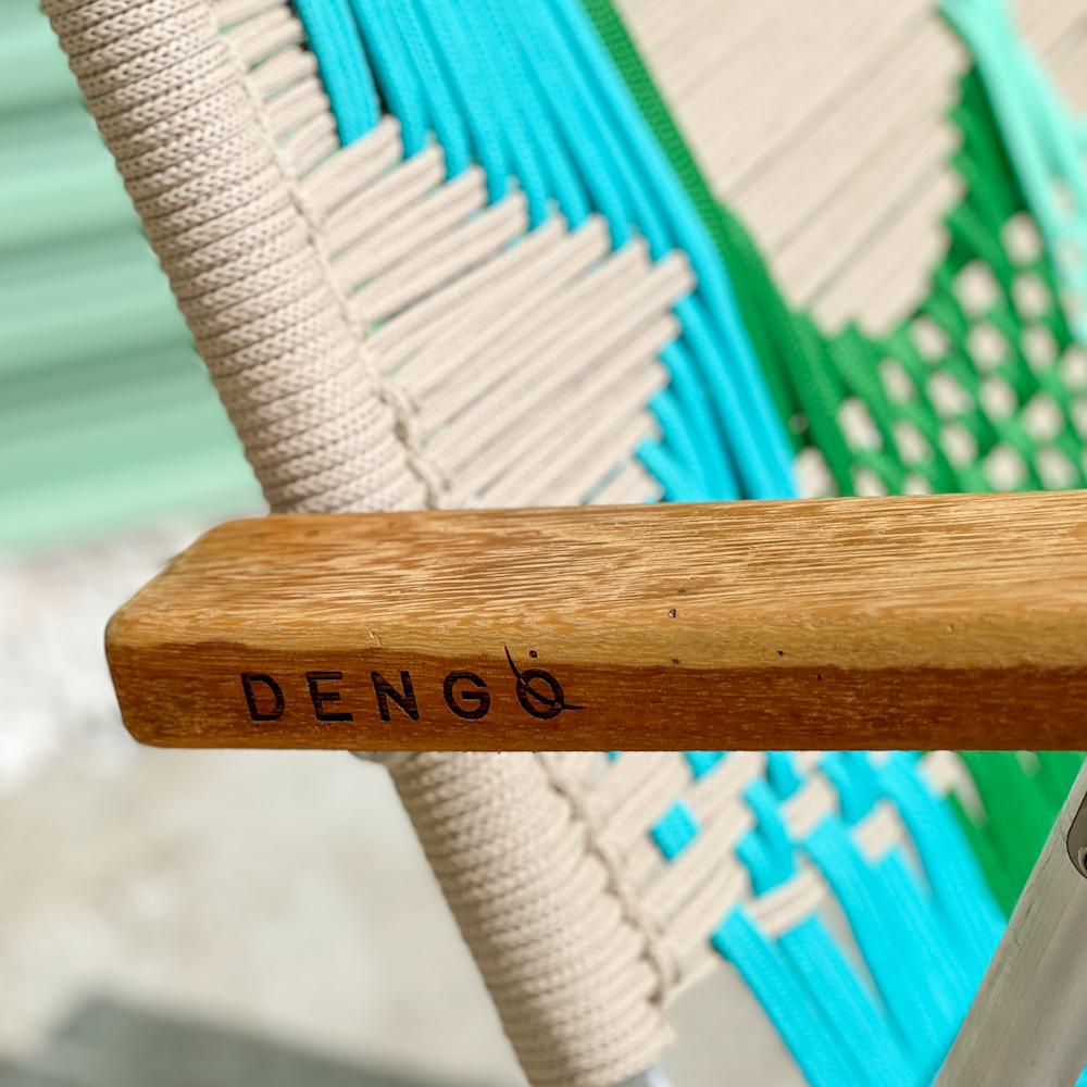 Hand-Woven Beach chair Japú Trama Modernista  - Outdoor area Garden and Lawn Dengô Brasil For Sale