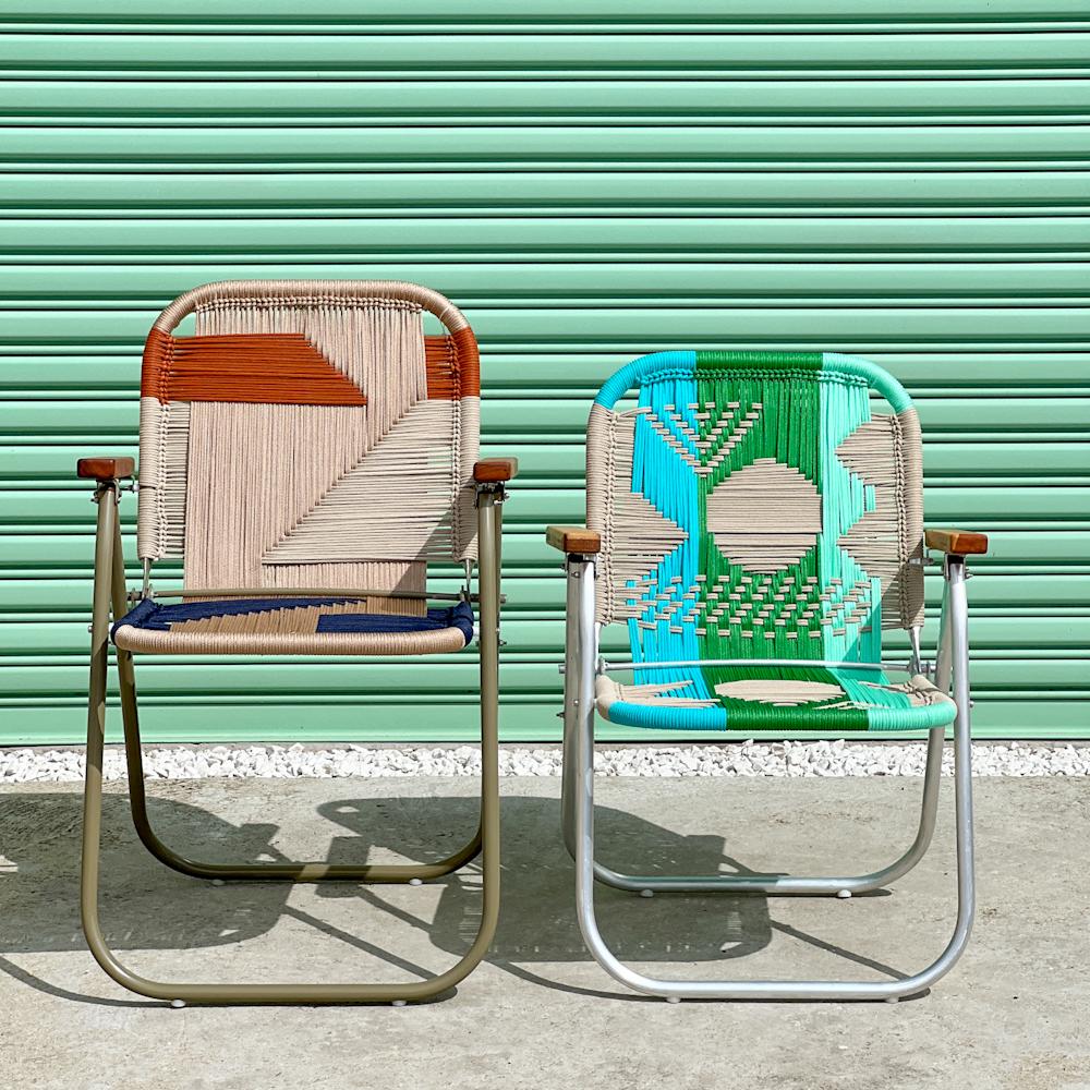 Contemporary Beach chair Japú Trama Modernista  - Outdoor area Garden and Lawn Dengô Brasil For Sale