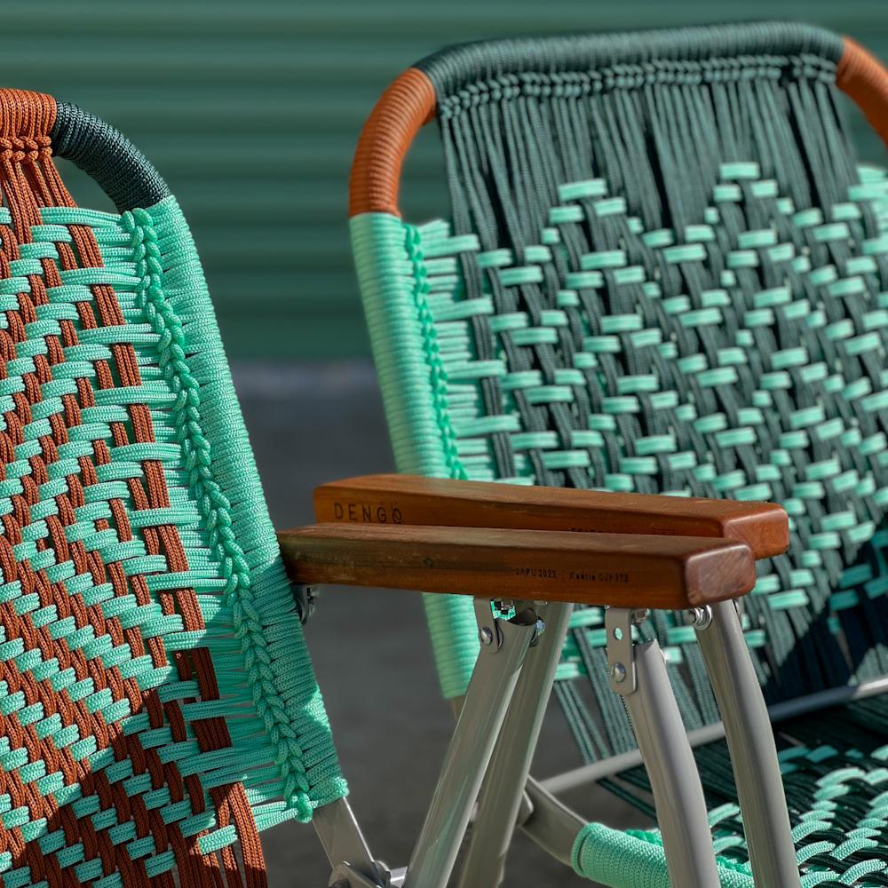 Beaded Beach chair Japú - Trama Orla  - Outdoor area Garden and Lawn Dengô Brasil For Sale