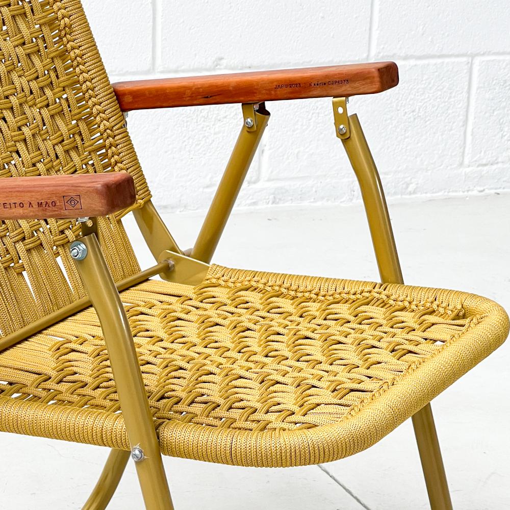 Aluminum Beach chair Japú Trama Orla  - Outdoor area Garden and Lawn Dengô Brasil For Sale