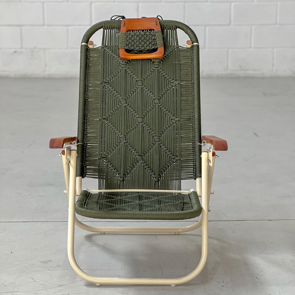 - Trama 2 - main color: musk green
- structure color: duna.

beach chair, country chair, garden chair, lawn chair, camping chair, folding chair, stylish chair, funky chair, armchair

DENGÔ -
A handmade work, which takes all our love and