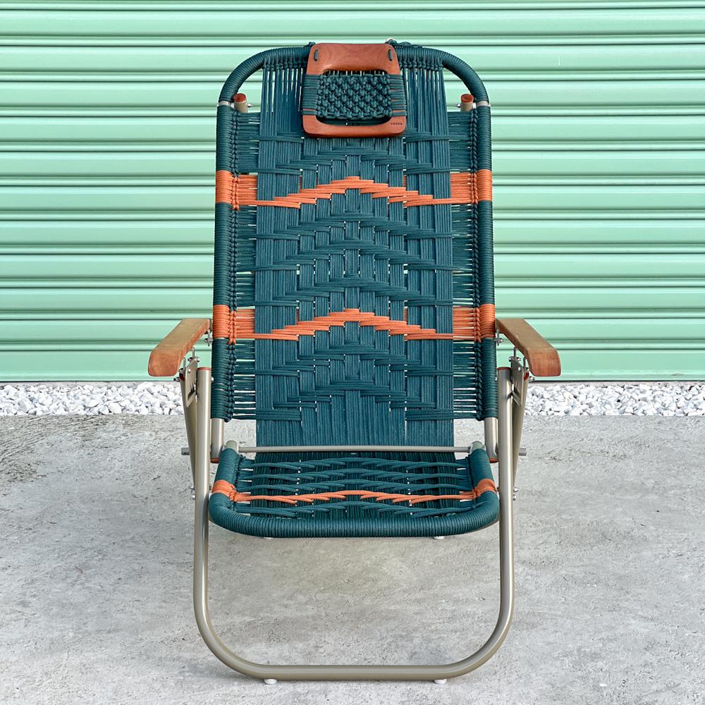 - Trama 6 - main color: olive green - secondary colors: ocher.
- structure color: outono.

beach chair, country chair, garden chair, lawn chair, camping chair, folding chair, stylish chair, funky chair, armchair

DENGÔ -
A handmade work, which takes