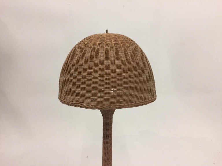 Beach House Chic Wicker Floor Lamp at 1stDibs beach house floor lamps, beach house floor lamp