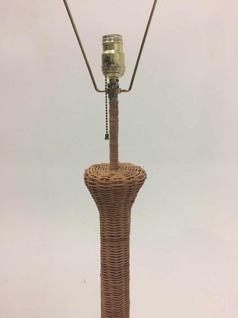 Beach House Chic Wicker Floor Lamp at 1stDibs beach house floor lamps, beach house floor lamp