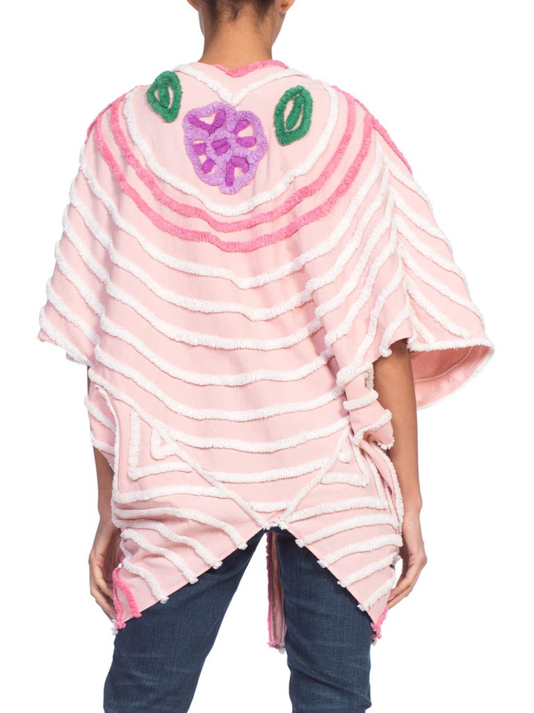 Beach robe cocoon made from mid century cotton chenille at 1stdibs