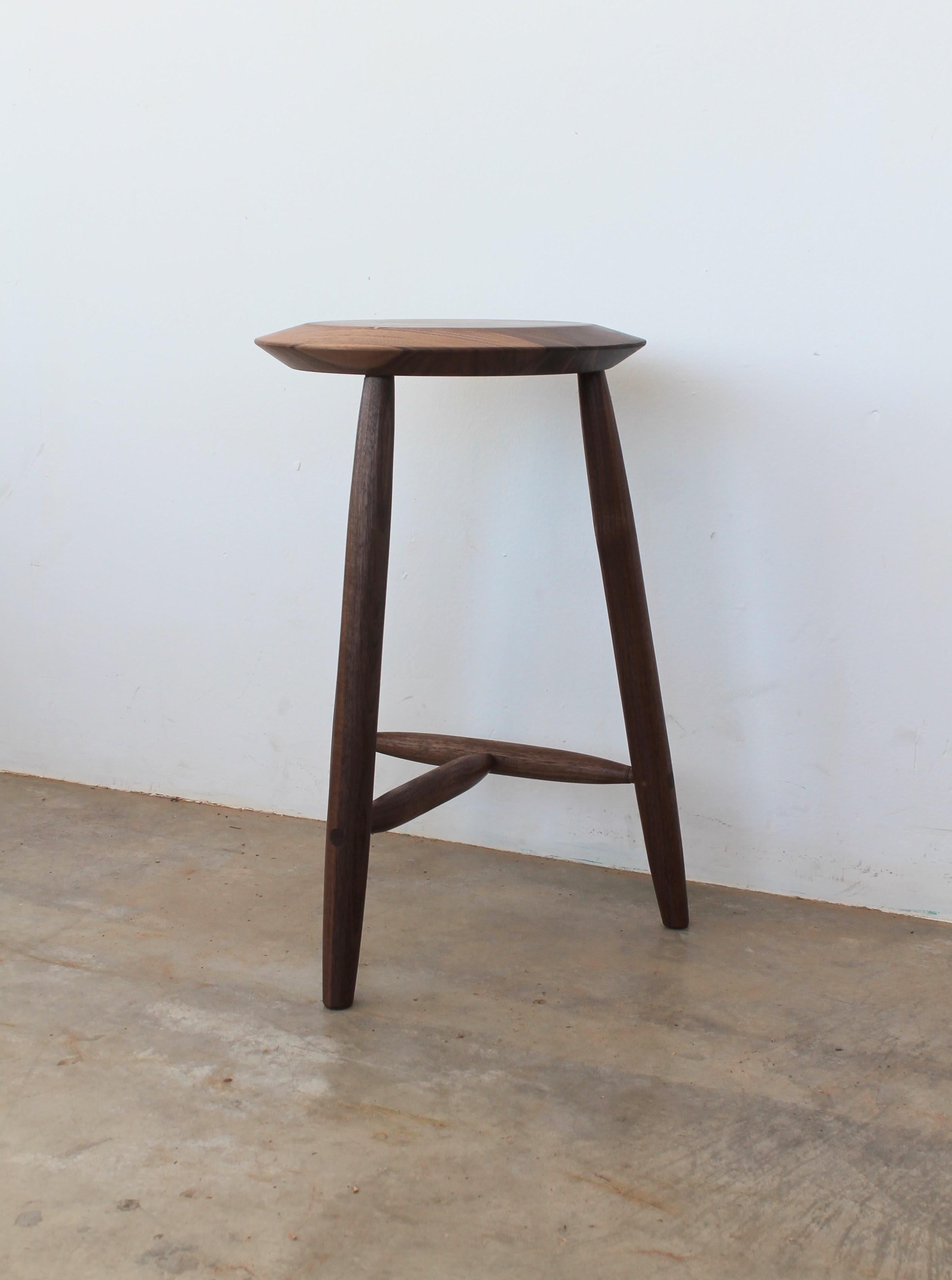 Shaker Beachcomber Counter Stool in Walnut For Sale