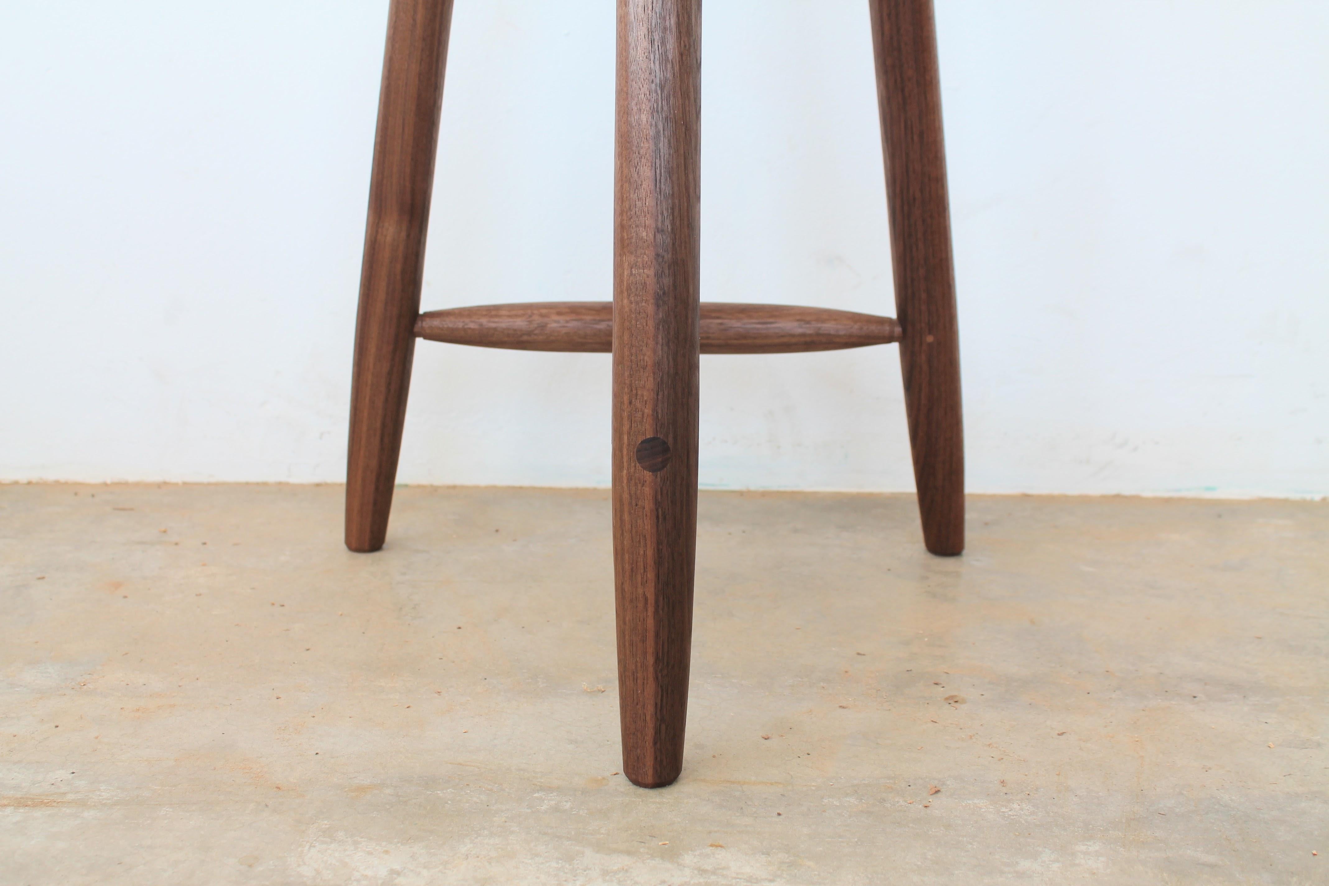 American Beachcomber Counter Stool in Walnut For Sale
