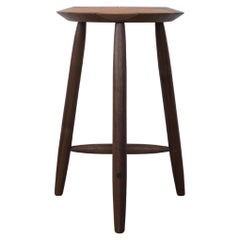 Sgabello da banco Beachcomber in noce in stock