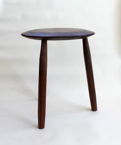 Tabouret de traite Beachcomber en noyer huilé