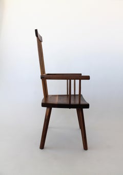 Beachcomber Spindle Back Chair in Walnut in Stock