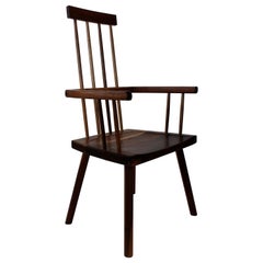 Antique Beachcomber Spindle Back Chair in Walnut in Stock