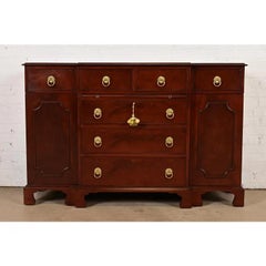Beacon Hill Collection Chippendale Mahogany Breakfront Sideboard, Circa 1940s