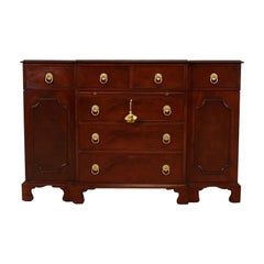 Beacon Hill Collection Chippendale Mahogany Breakfront Sideboard, Circa 1940s