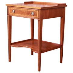 Used Beacon Hill Collection Federal Style Banded Mahogany Nightstand