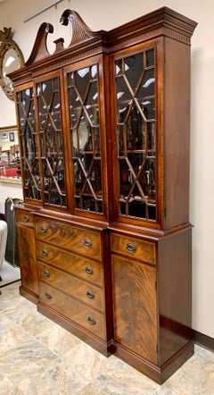 Beacon Hill Flame Mahogany Breakfront China Cabinet