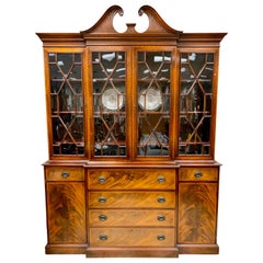 Beacon Hill Flame Mahogany Breakfront China Cabinet