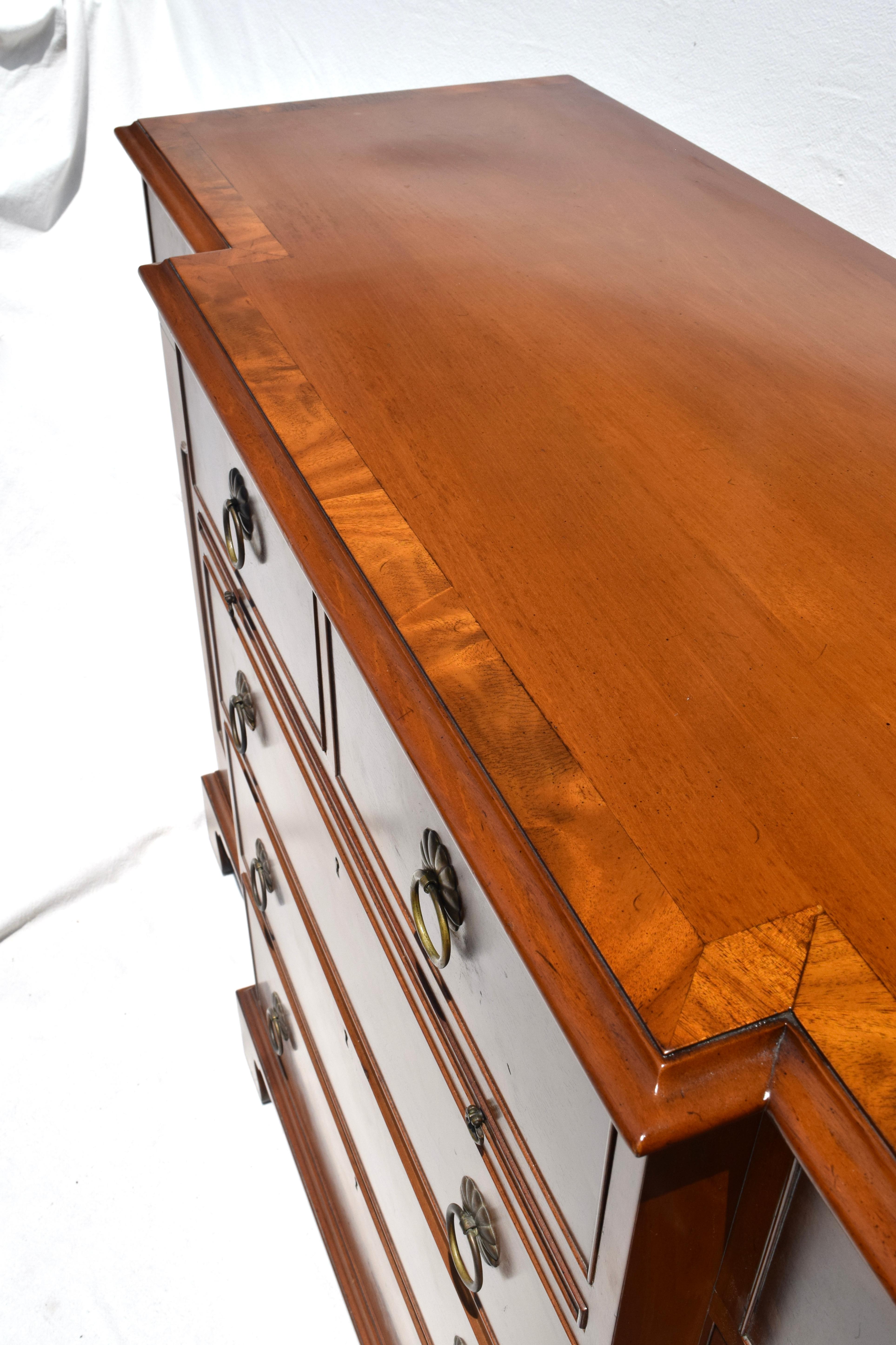 Brass Beacon Hill Flame Mahogany Sideboard Credenza