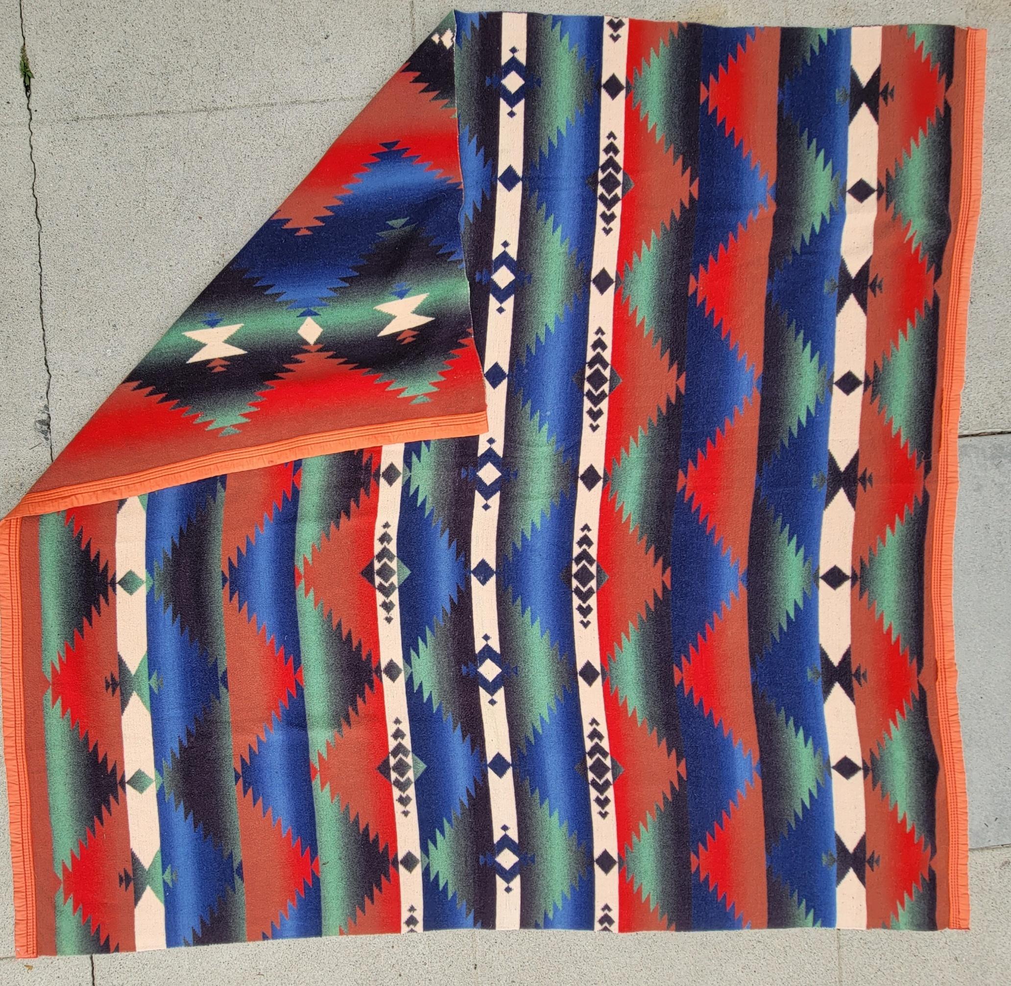 Early 20th Century Beacon  Indian Design Camp Blanket