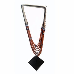 Bead and Seashell Necklace from Indonesia, on Stand