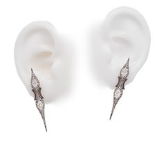 Boucles d'oreilles perles et diamants, or rose 18K, Austy Lee