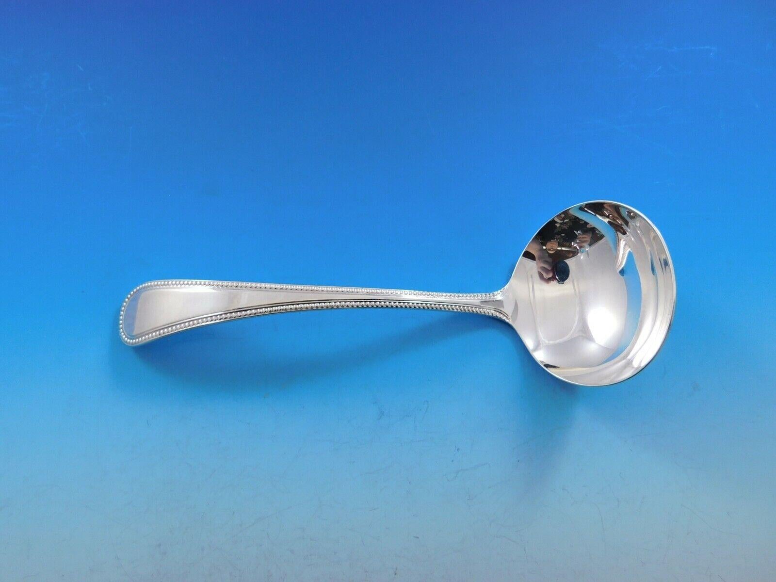 Set di posate in argento Sterling Bead Round by Carrs Cena per 12 persone Servizio 63 pezzi in vendita 2