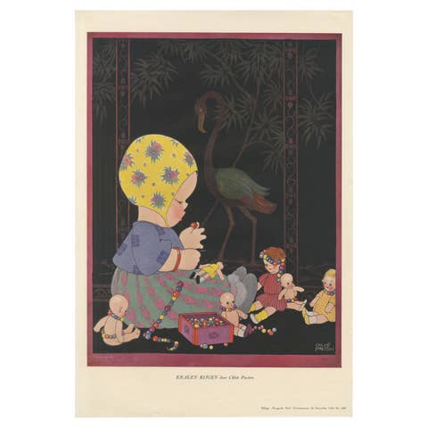 Bead-Stringing Playtime – “Kralen Rijen” by Chloë Preston, Dutch Print 1925