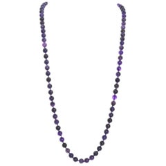 Beaded Amethyst Necklace
