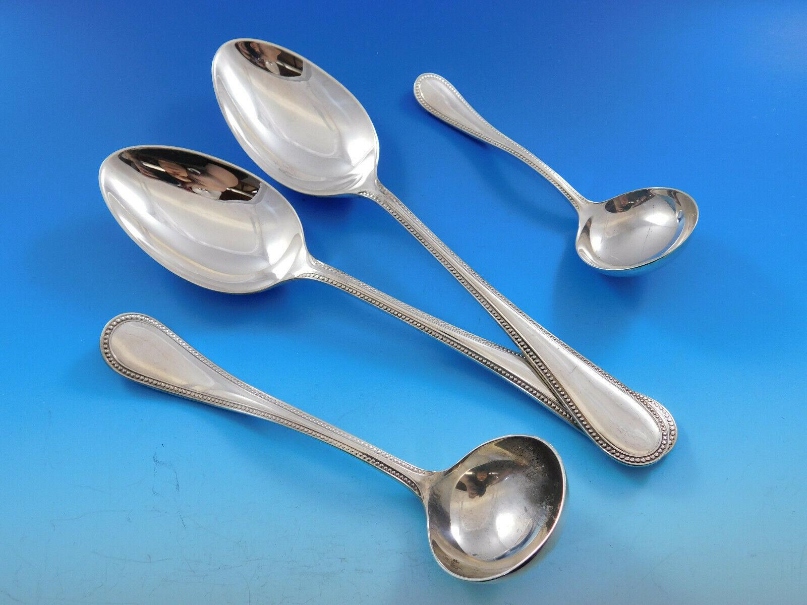 Juego de Cubiertos de Plata de Ley Inglesa Asprey de 124 Piezas Cena de Lujo en venta 1