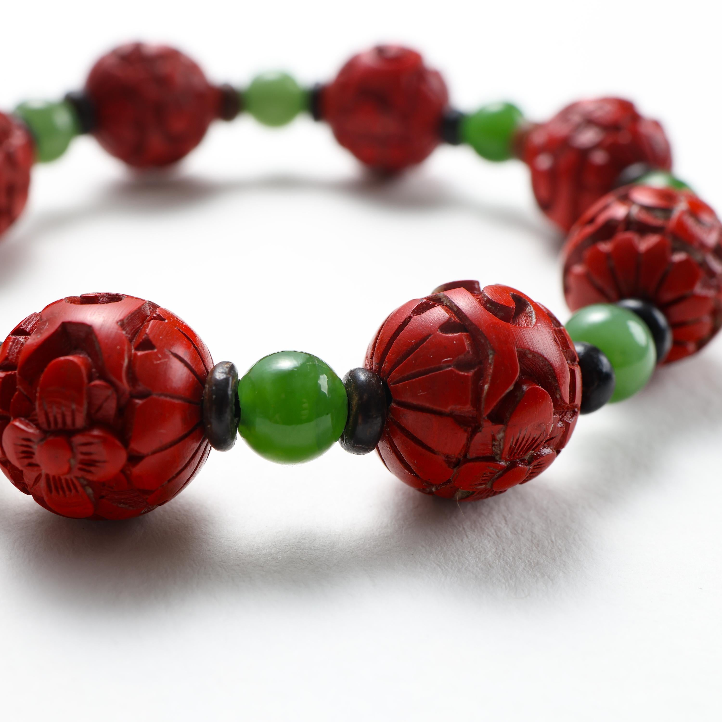 cinnabar beads