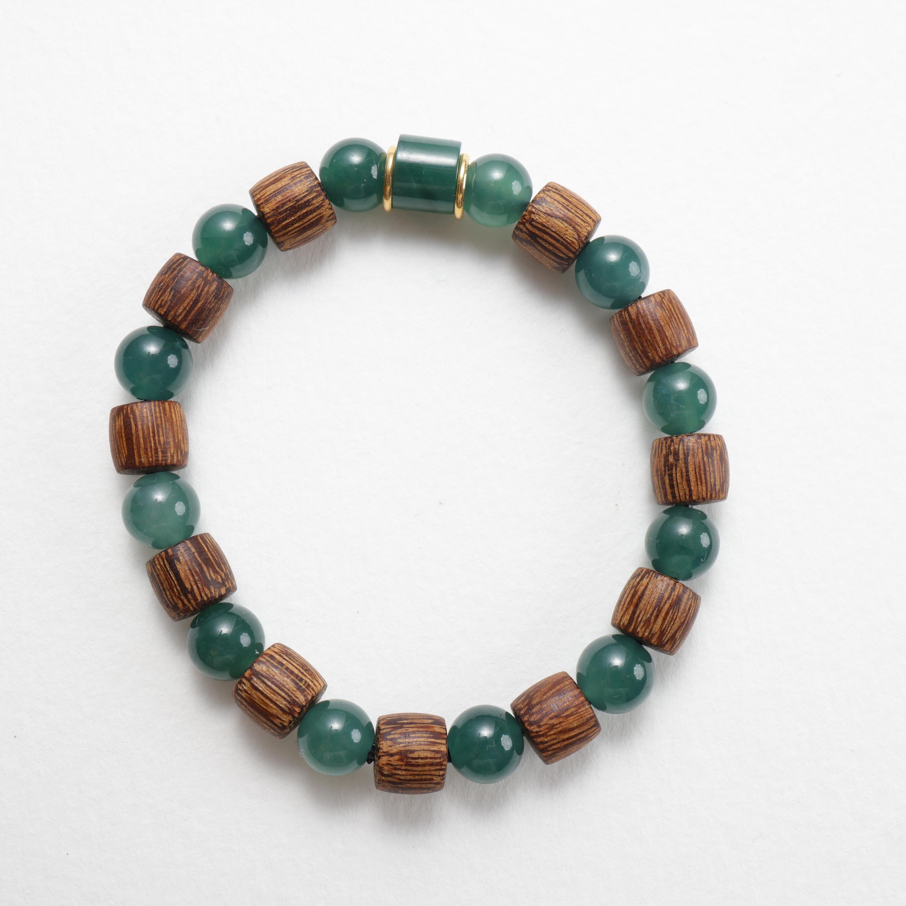 18k gold jade bracelet