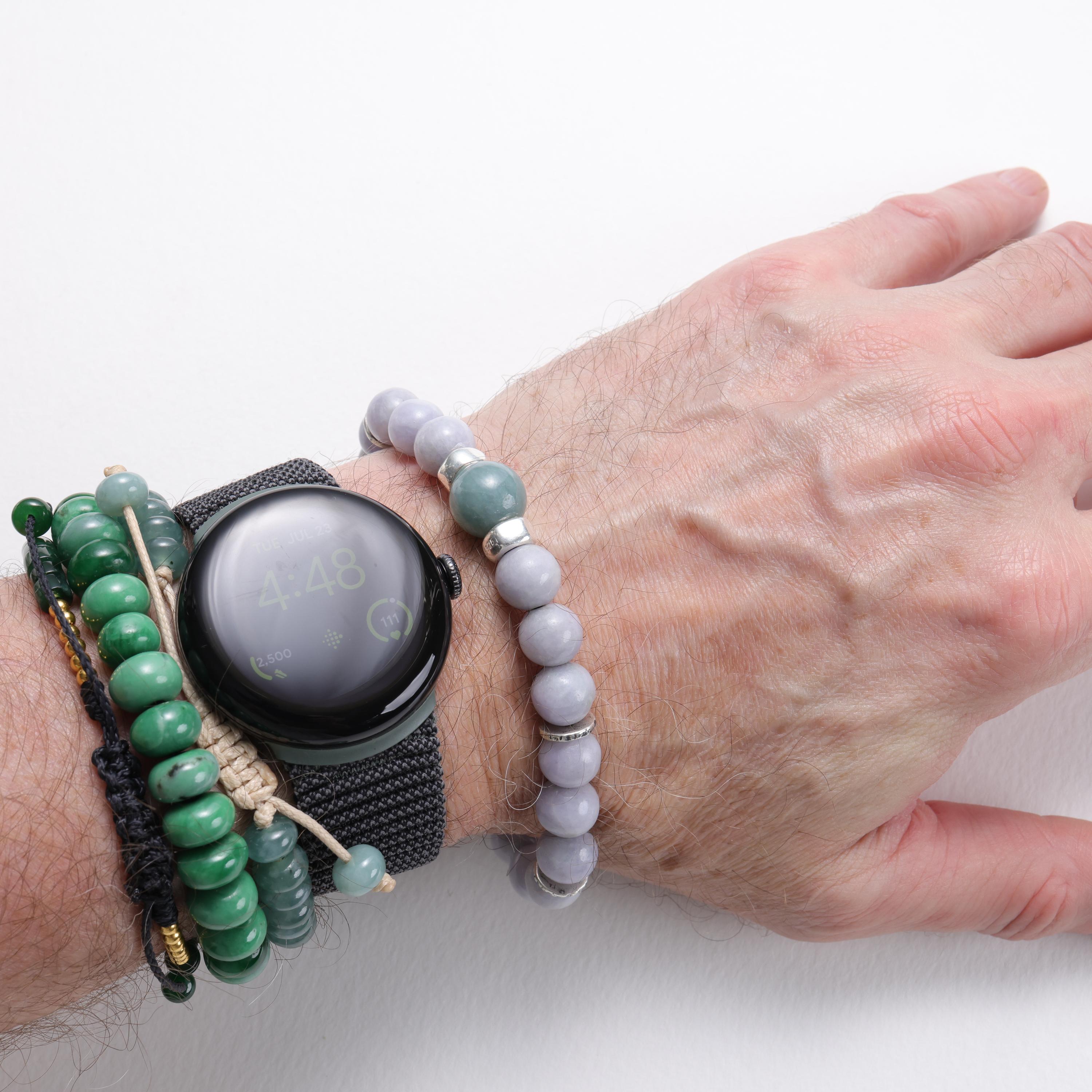 lavender beaded bracelet