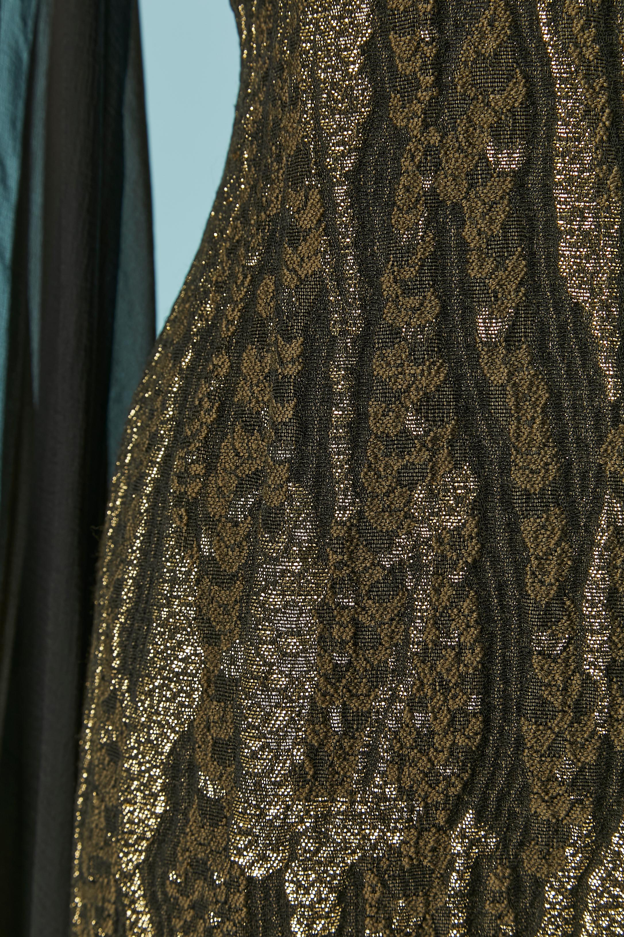 De las mujeres Vestido de noche brocado con cuentas y manga larga JUANITA SABBADINI en venta