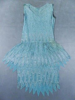 Beaded Charleston Flapper Dress from Art Deco French Period Circa 1920