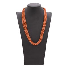 Beaded Coral Necklace