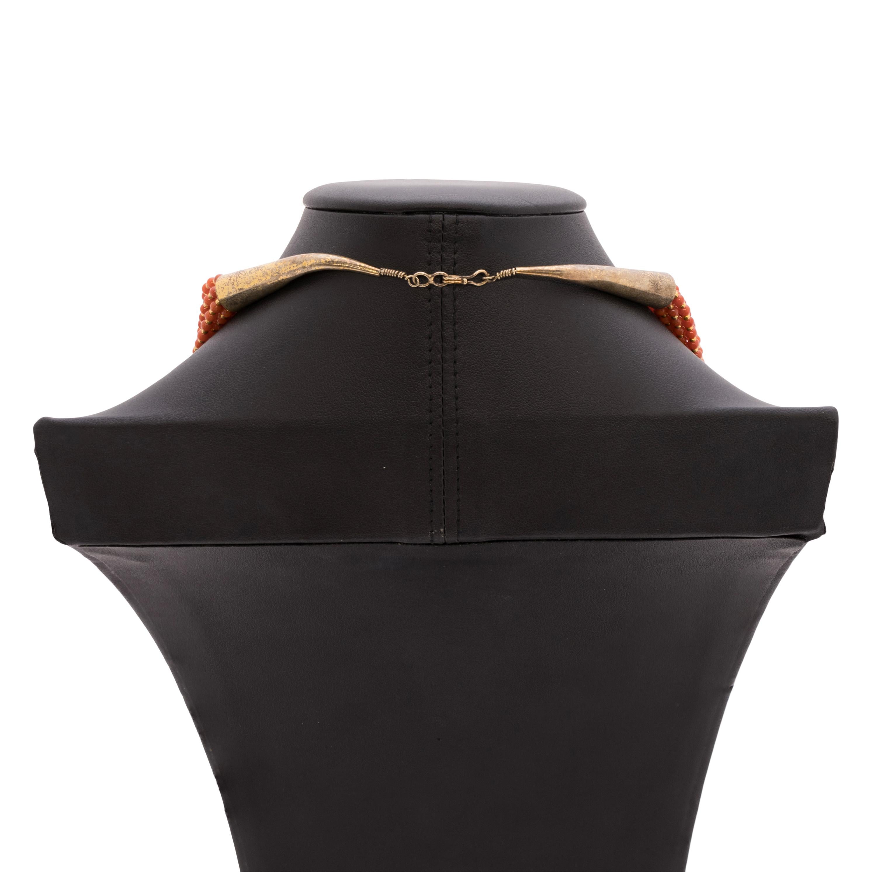 da uomo o donna Collana di corallo con perline in vendita